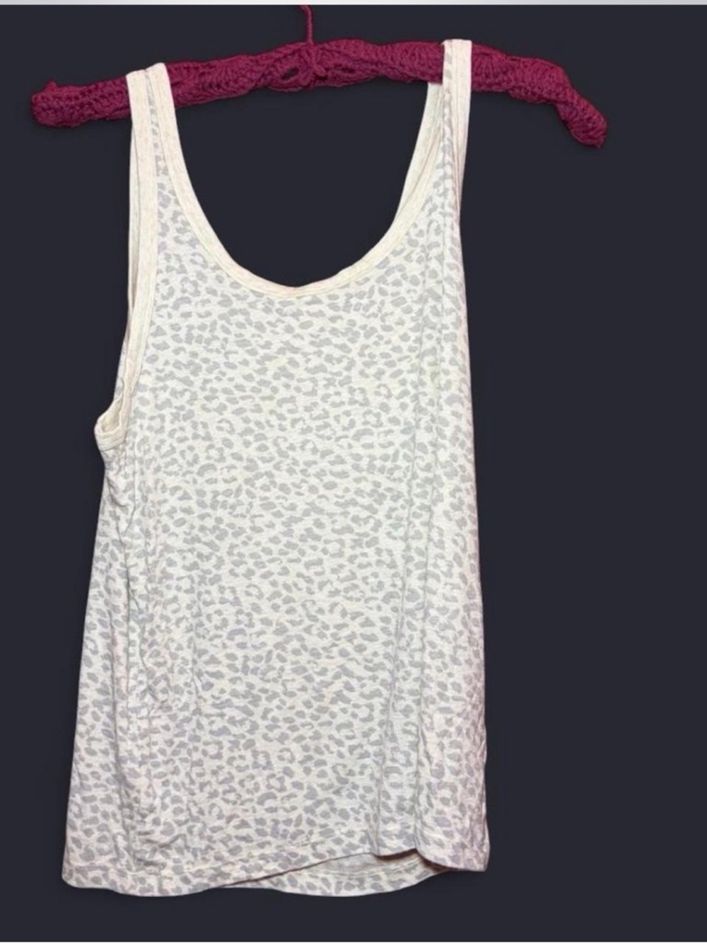 Aerie Leopard Print Ribbed Tank Top